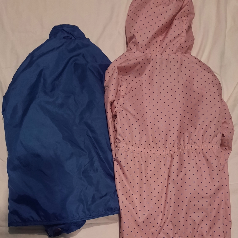 OshKosh B'gosh Pink Raincoat with Blue Dots - Picture 6 of 6